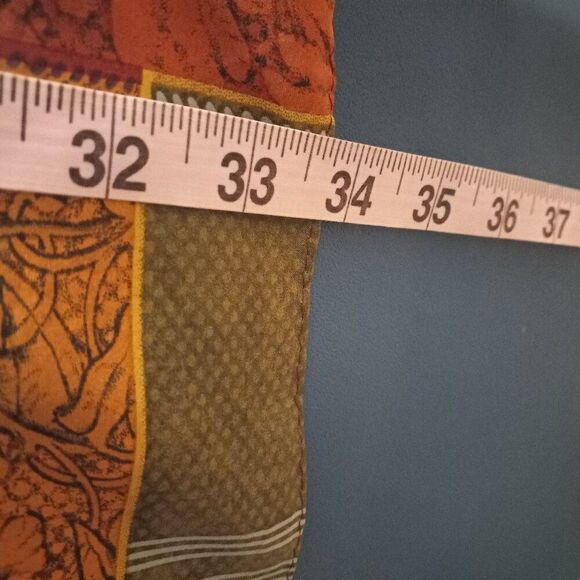 New York Studio Silk Floral Squares Scarf Cottagecore Grandmacore - Picture 5 of 8